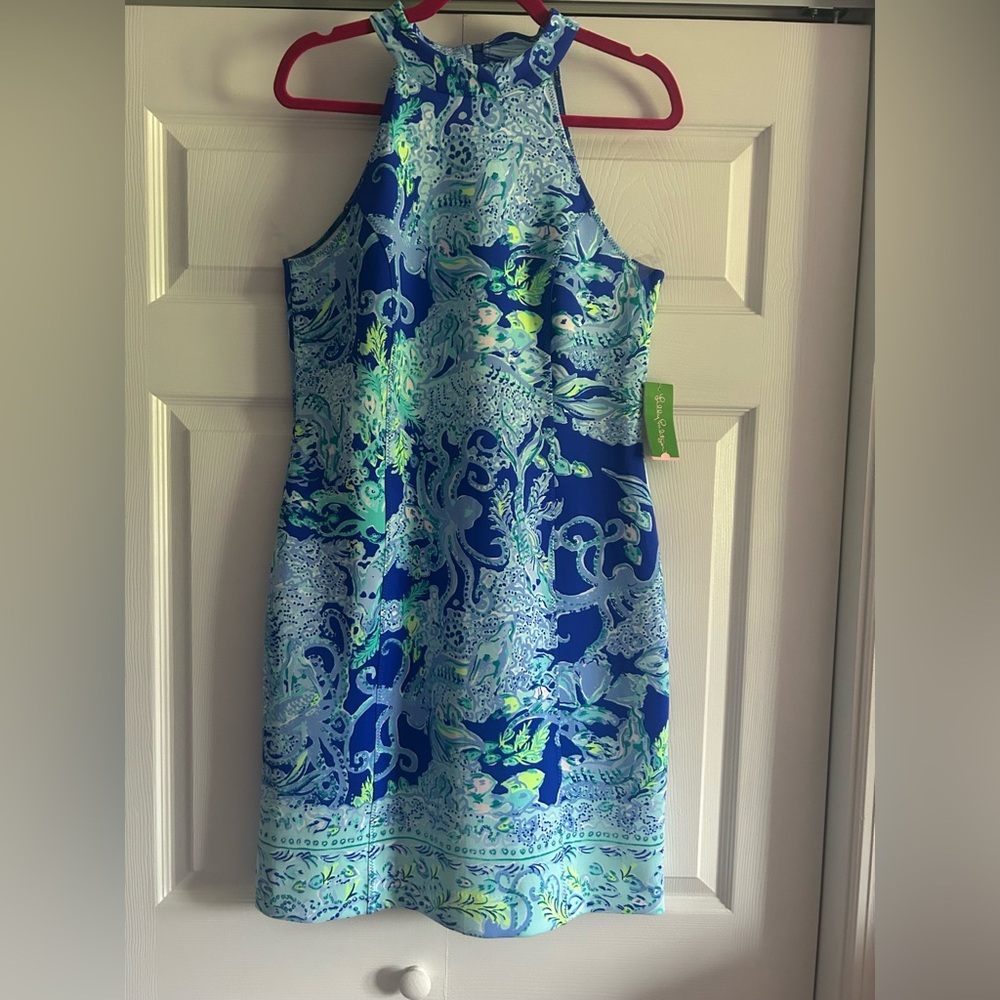 Lilly Pulitzer Oceanic Blue and Green Dress